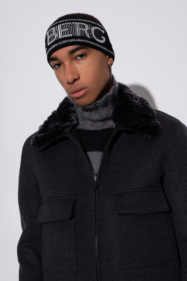 Black Headband with logo Iceberg Vitkac GB